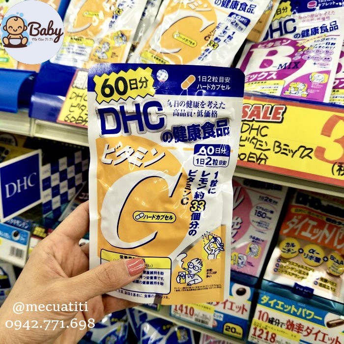 Viên Uống Vitamin C DHC - Nội địa Nhật 60 ngày