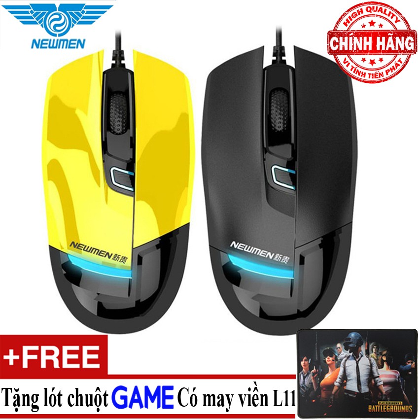 Chuột quang chuyên game có dây Newmen G10 + mẫu mới - Tặng lót chuột chuyên Game