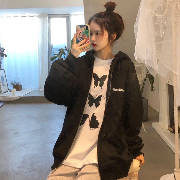 Áo Khoác Nỉ Có Mũ Anesthesia Ulzzang Unisex(Hàng Sẵn)