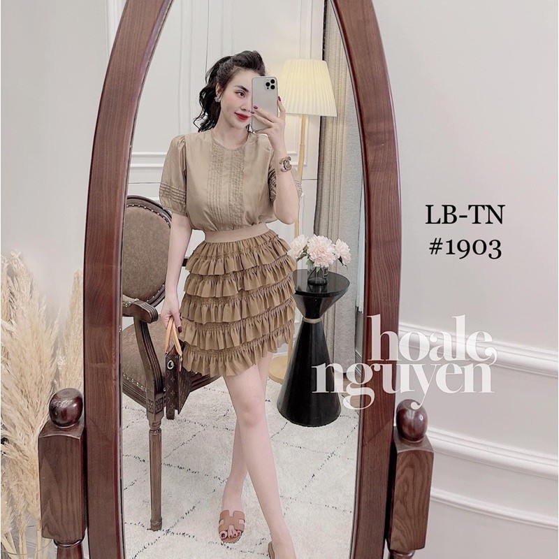 CHÂN VÁY TẦNG CẠP CHUN QC MS13099