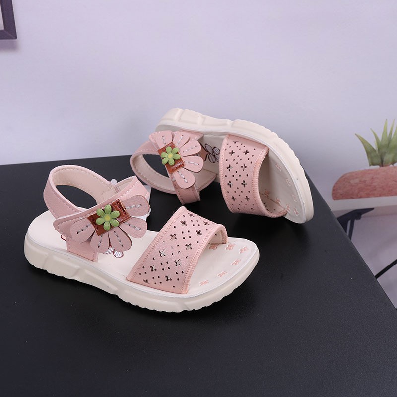 sandal bé gái size 21-30 họa tiết xẻ quạt