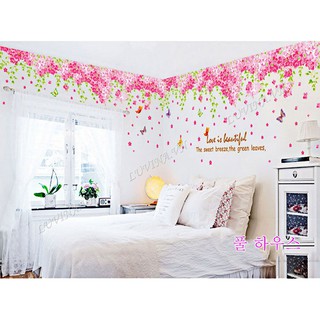 Decal dán tường LUVINA trang trí phòng khách, phòng ngủ, phòng ăn - Tán đào