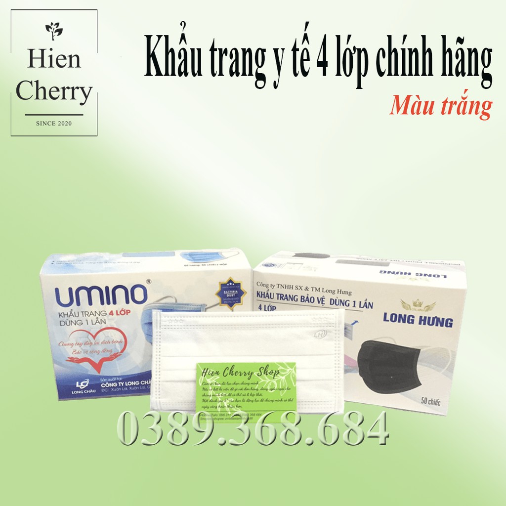 [COMBO 10 HỘP] Khẩu Trang Y Tế 4 Lớp Chính hãng - Hộp 50 cái có logo, đầy đủ giấy tờ, ISO 13485 | BigBuy360 - bigbuy360.vn