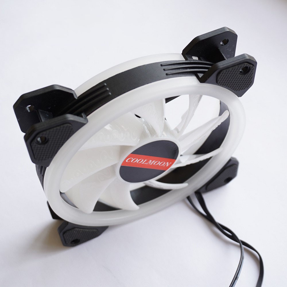 Quạt LED RGB Fan Coolmoon v2 Dual Ring 12cm