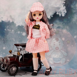 Búp bê 30 cm, búp bê đồ chơi cho bé, có nhiều khớp, kèm váy áo