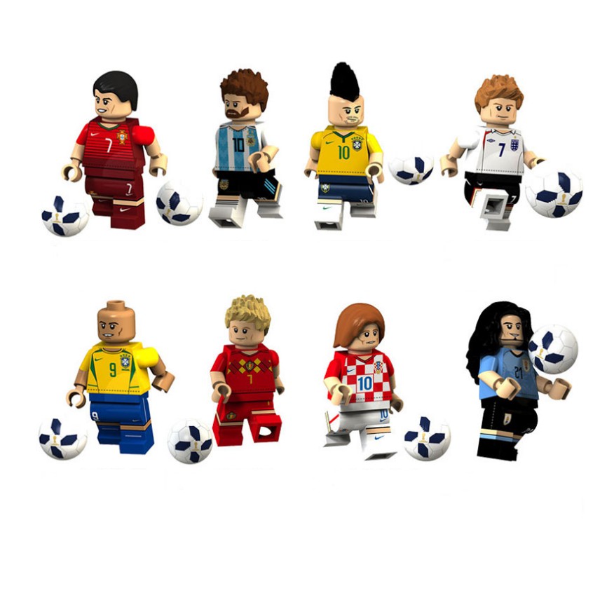 Lego cao cấp Ronaldo - Messi - Neymar - Beckham - Pogba các loại