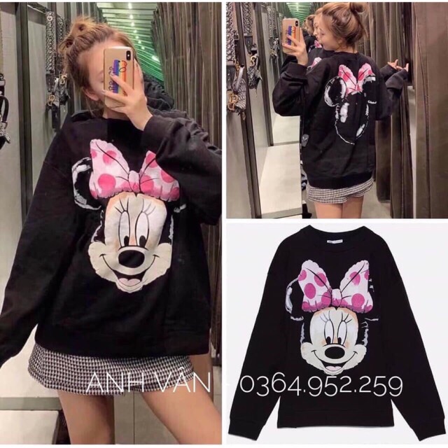 Áo nỉ hoodie in hình MICKEY