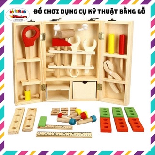 Đồ chơi gỗ cho bé, đồ chơi sửa chữa bằng gỗ an toàn cho bé