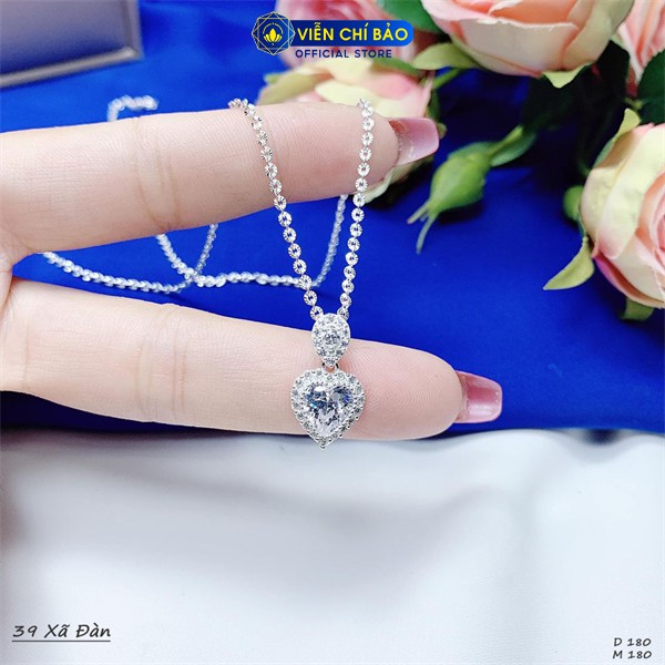 Dây chuyền bạc nữ hoa phay (không mặt) chất liệu bạc S925 thương hiệu Viễn Chí Bảo D400108