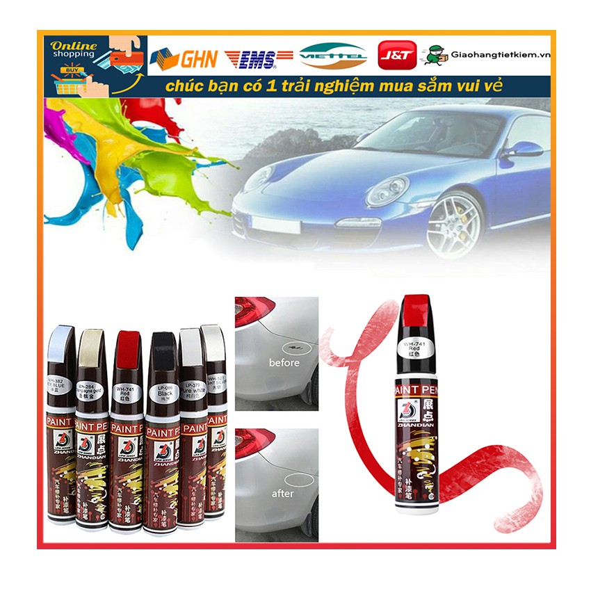 Bút sơn che những vết xước ô tô,xe máy,nhiều màu Car Touch Up Pen
