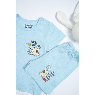Bộ ngắn tay Jumping Beans 100% cotton tre organic cho bé từ 6M -24