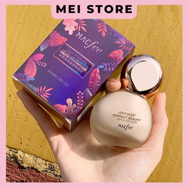 Kem Nền Che Khuyết Điểm Dưỡng Ẩm Lâu Trôi Macfee Light Flawless Liquid Foundation