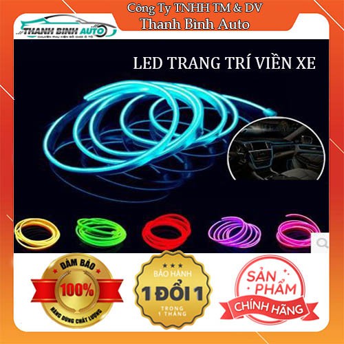 Led Trang Trí Viền Xe (Loại 2m, 5m) - Trang Trí Nội Thất Xe Độc Đáo