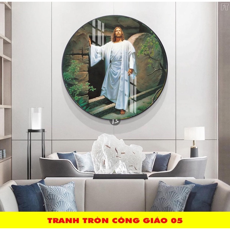 Tranh Công Giáo Treo Tường Tráng gương Phòng Khách/ Ngủ/ Phòng ăn/ Nhà Hàng Khách Sạn/ Phòng Thờ Chúa Giêsu Đức Mẹ