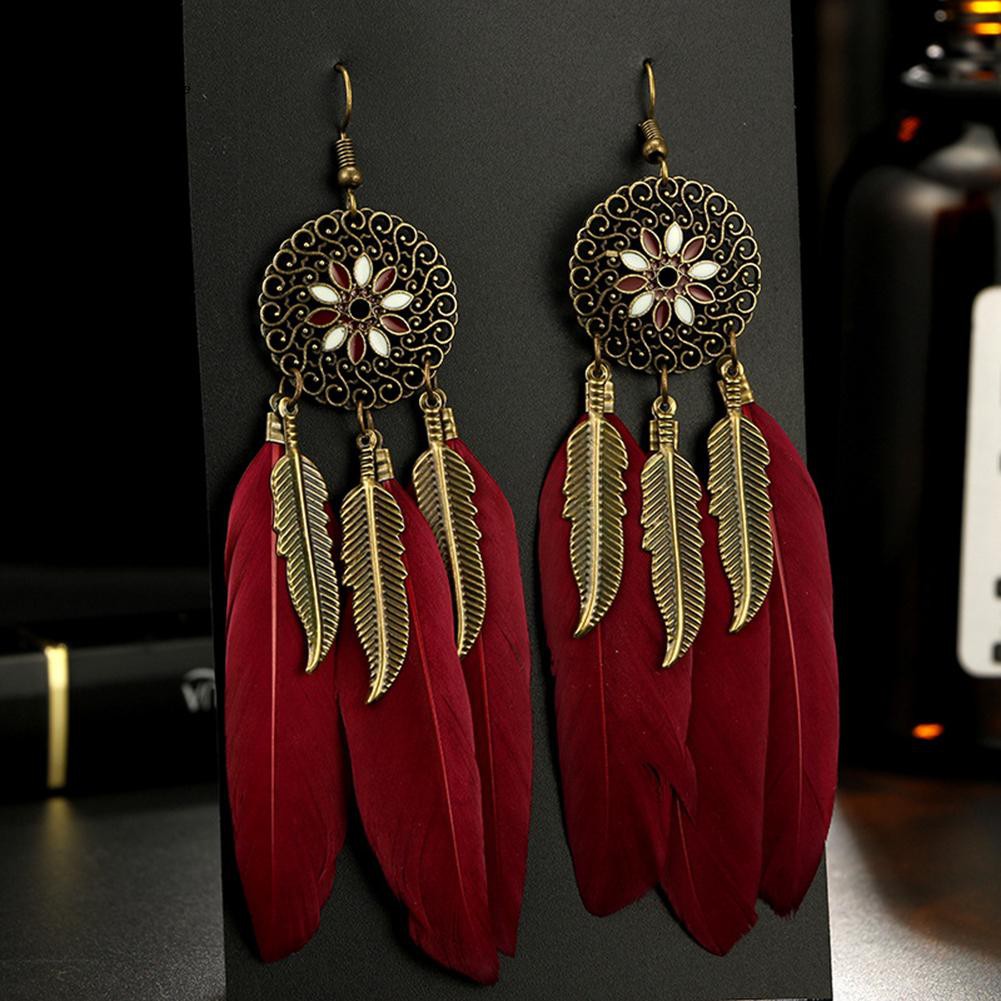 Bông tai hình dreamcatcher phong cách retro độc đáo dành cho nữ