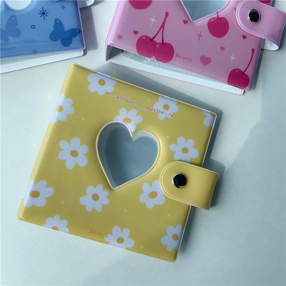 Album Ảnh 3 inch REBUY1 Họa Tiết Bướm Trái Tim Ba Lỗ