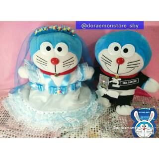 Mô Hình Nhân Vật Doraemon Mặc Váy Cưới Xinh Xắn