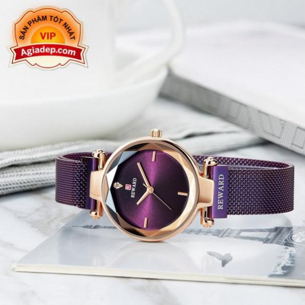 Đồng hồ nữ Reward - Đẹp tuyệt vời (Màu Tím) - Nhập khẩu xịn - Đồng hồ thời trang 3096L