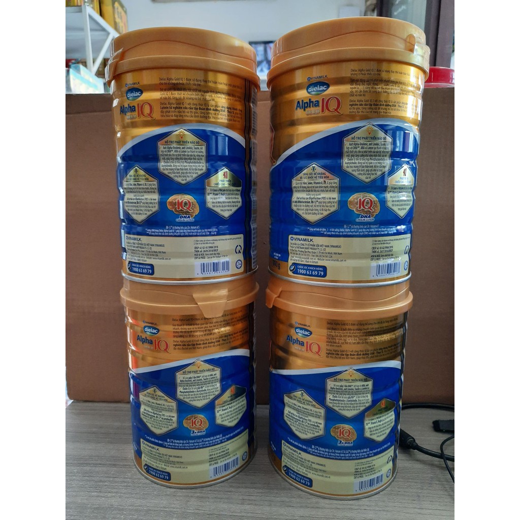 Sữa dielac ALPHA GOLD IQ số 1,2,3, 4 900gram
