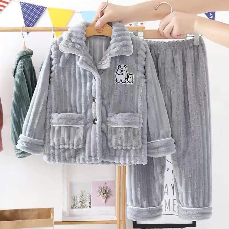 BỘ PIZAMA LÔNG NHUNG sz đại hàng QC