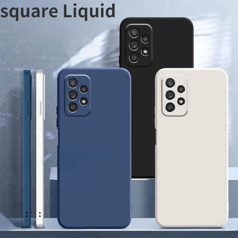 Ốp Điện Thoại Silicone Chống Sốc Màu Trơn Cho Samsung Galaxy A13 A23 A33 A53 A73 A04S A04E A14 A05S A15 A25 A35 A55