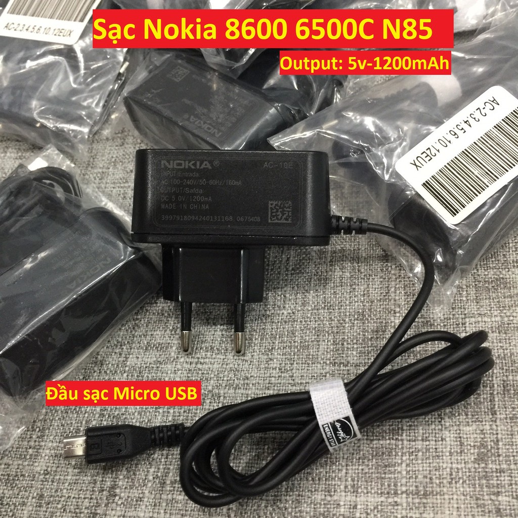 Sạc Nokia chân micro USB cho Nokia 8600 6500C N85
