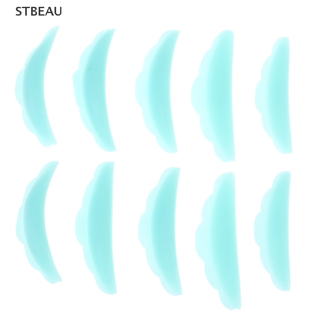 [Hàng mới về] 10 miếng đệm silicon hỗ trợ uốn cong mi tiện lợi