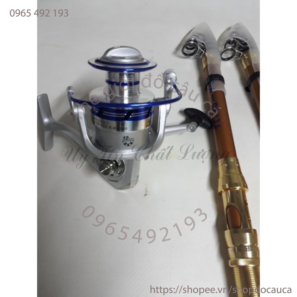 Combo bộ cần rút tiga 3m6 và máy yumoshi 7000 ( rẻ vô địch )