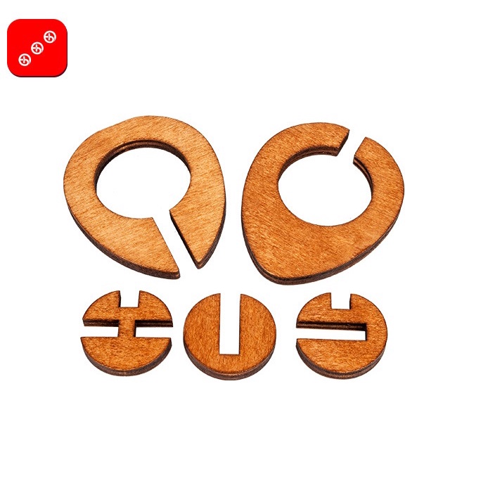 ✔️✔️ Trò chơi tháo lắp gỗ KHÓA LỖ BAN - WOODEN PUZZLE - Trò chơi Trí tuệ, phát triển EQ, IQ ...