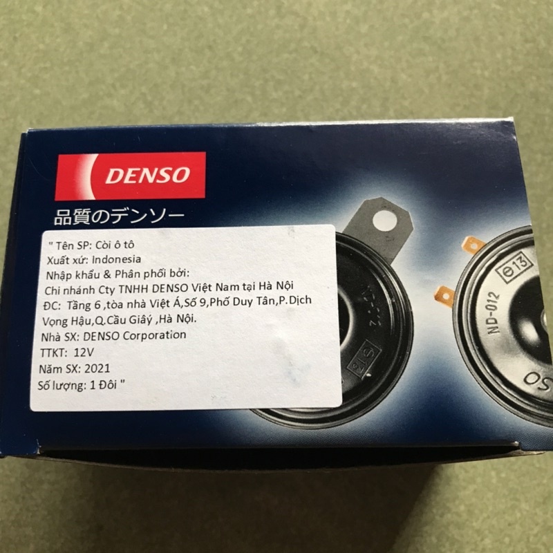 Cặp còi dĩa Denso chính hãng