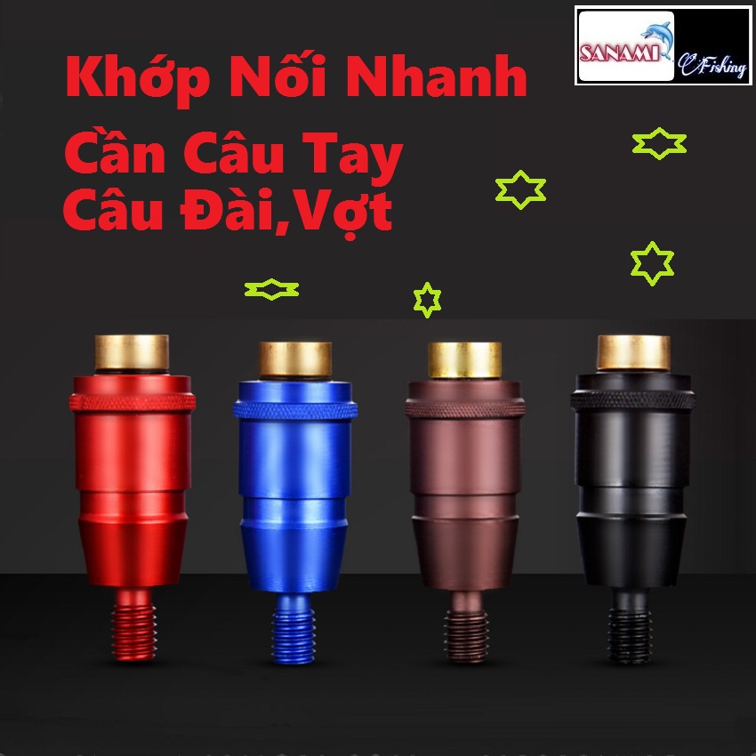 Khớp Nối Nhanh Cần Câu Đài,Câu Đơn Với Vợt Cá Sanami Fishing Store-Chuyên Dụng Nhanh Chóng Bennuo Cao Cấp SLK-6