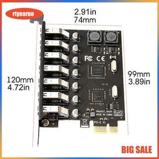 Usb Pcie Adapter 7 Cổng Usb 3.0 Hub Pcie Adapter Pci-E Usb Controller