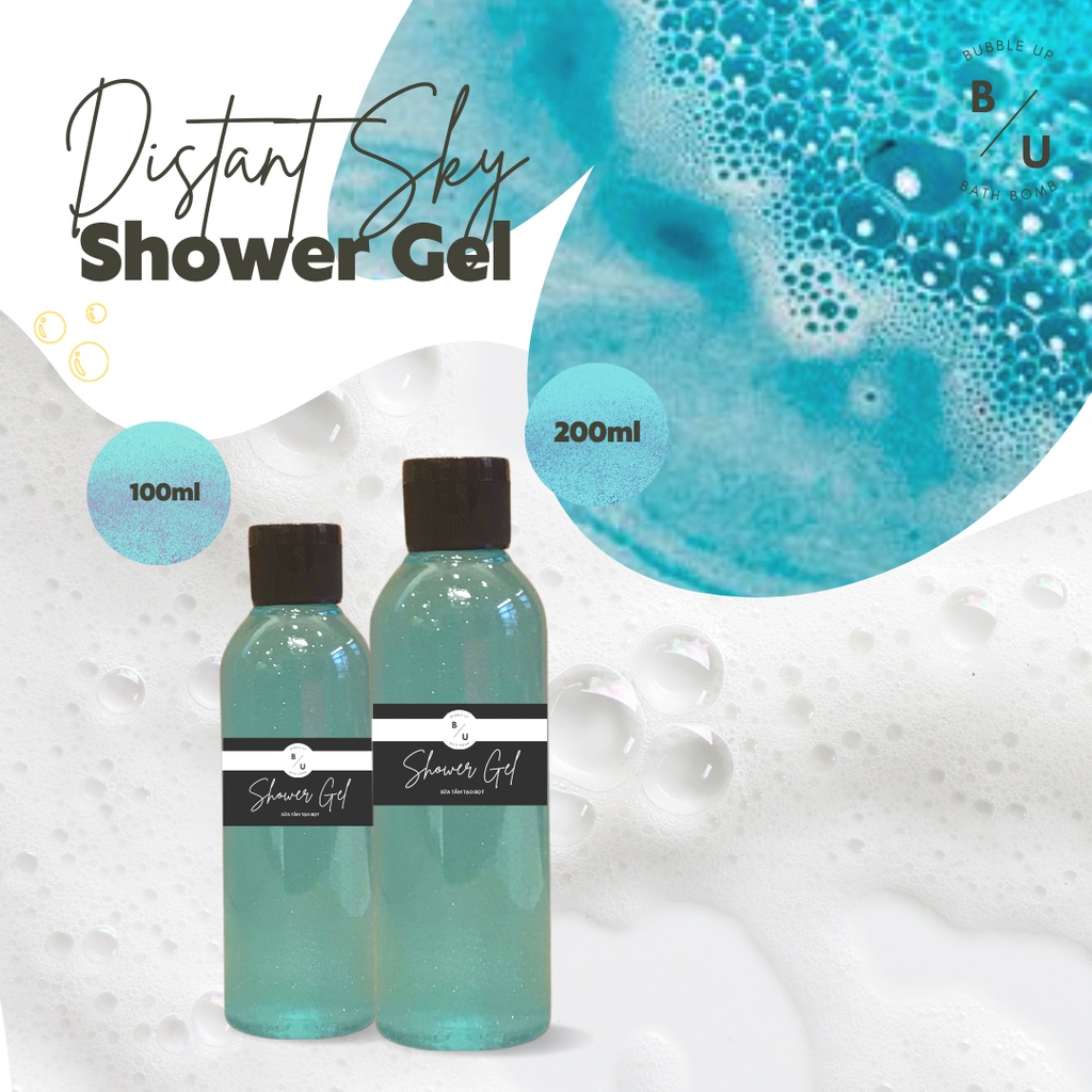 DISTANT SKY Shower Gel/ Gel tạo bọt / Gel tạo bọt bồn tắm