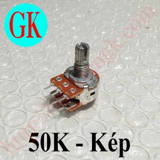 Chiết áp 50K kép trơn [K-07-11]