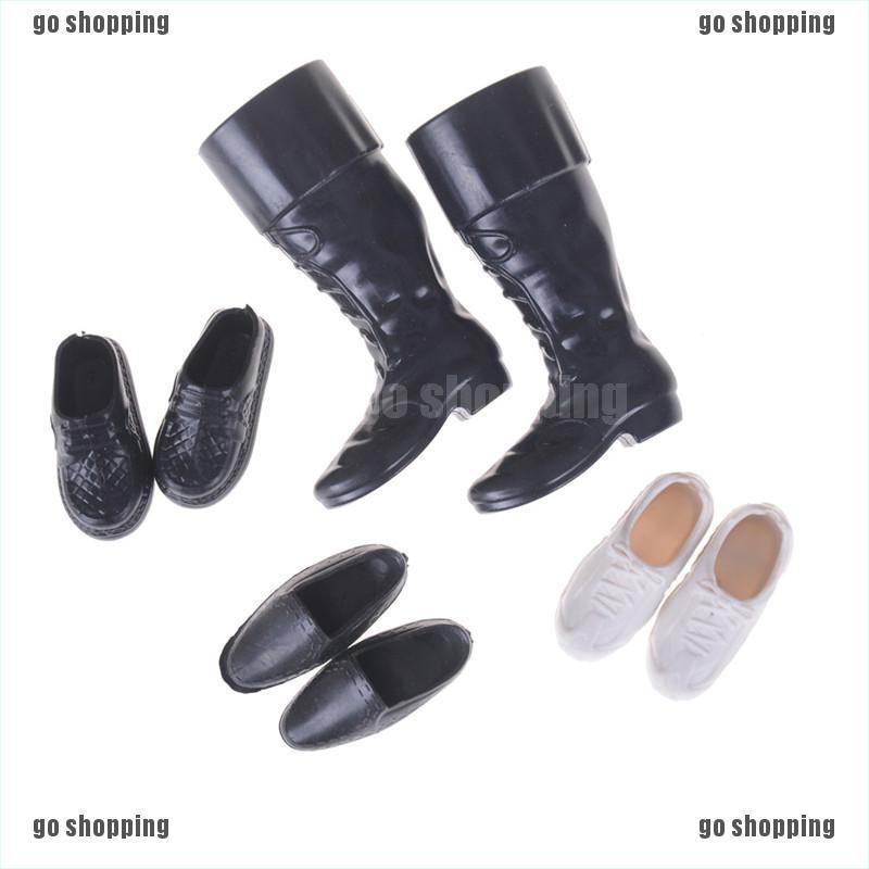 {go shopping}4 Pairs/Set Dolls Cusp Shoes Sneakers Knee High Boots for Boyfriend Dolls