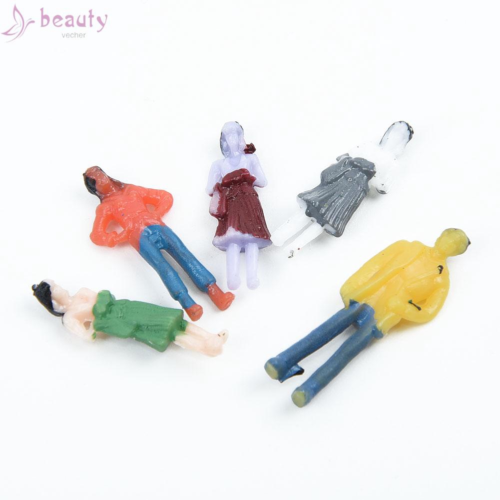 Bộ 25/100 Mô Hình Người Bằng Nhựa Tỉ Lệ 1:75 Dùng Trang Trí
