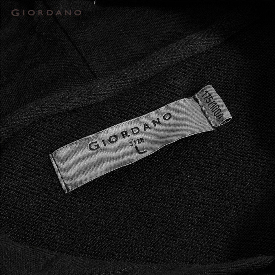 GIORDANO MEN Fleece-lined printed hoodie 30099709