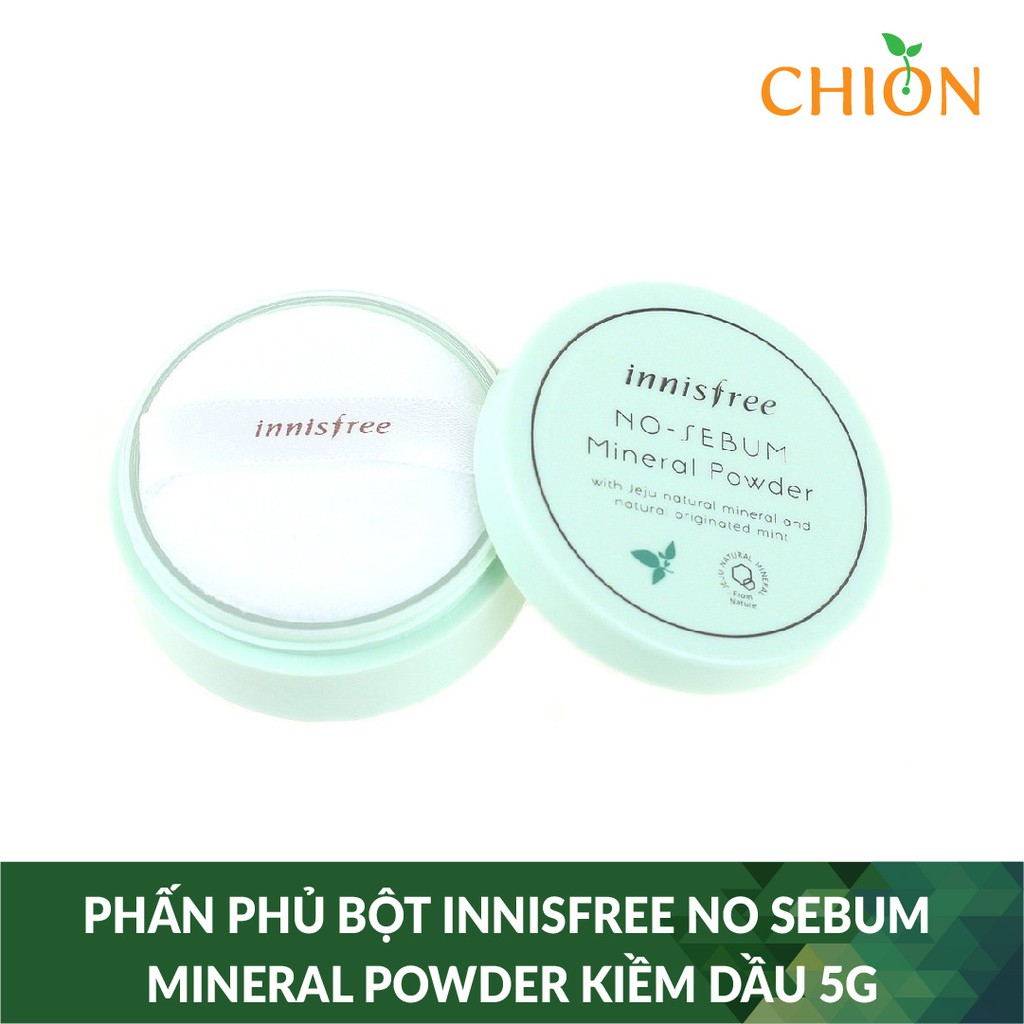 Phấn Phủ Bột Innisfree No Sebum Mineral Powder Kiềm Dầu 5g - Hàn Quốc Chính Hãng