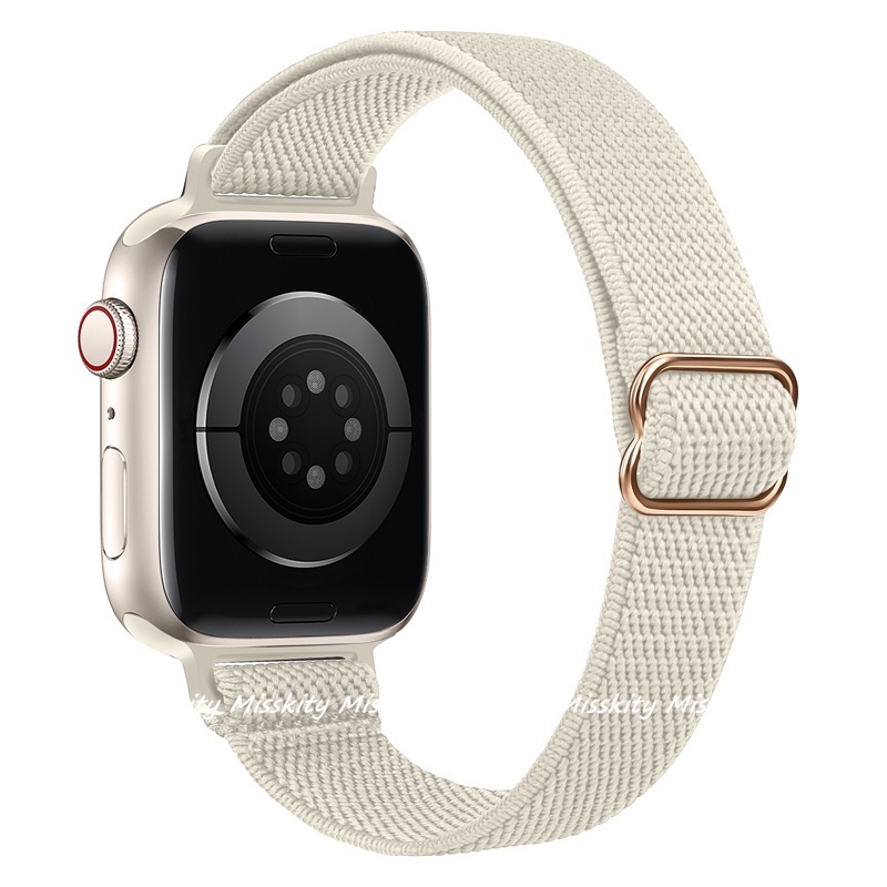 Dây Đeo Đồng Hồ Apple Watch Series 7 45mm 41mm 44mm 40mm 42mm Bằng Nylon Co Giãn