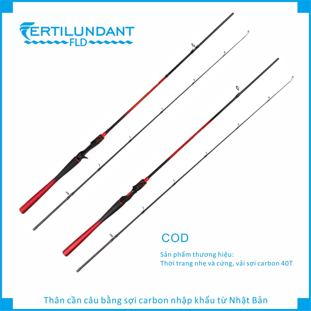 Fertilundant,Cần câu cá ,FLD,2.1M,2.28M, Vật liệu sợi carbon 40T, Câu cá nước ngọt, Độ cứng M Vận chuyển địa phương