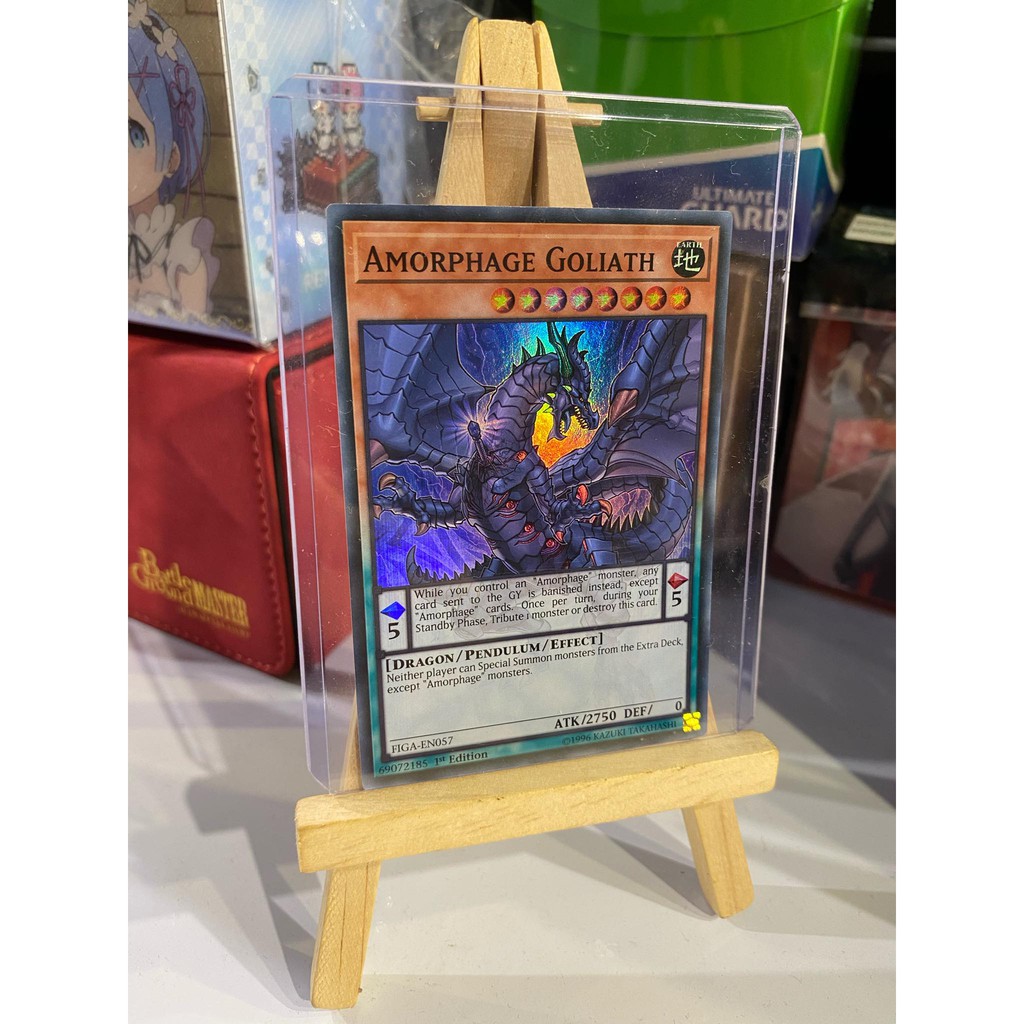 Lá bài thẻ bài Yugioh Amorphage Goliath – Super Rare - Tặng bọc bài nhựa bảo quản