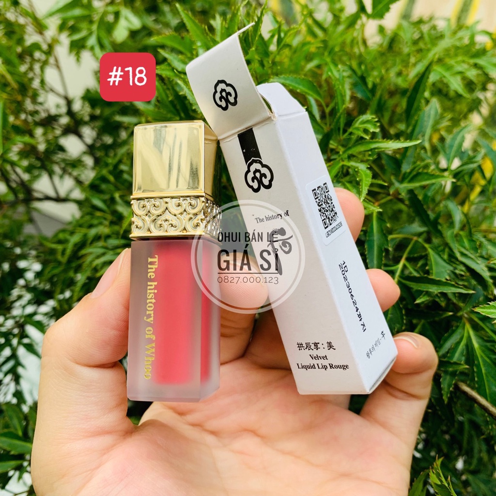 Son kem nhung lì Whoo GJH Mi Velvet Liquid Lip Rouge mini 2.3g