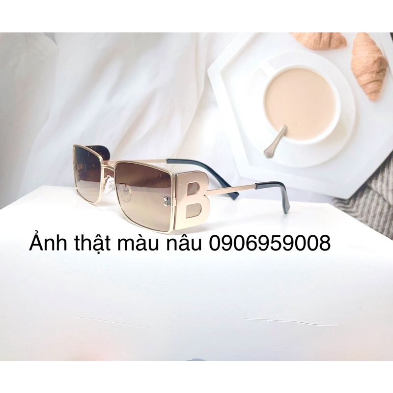 Kính Hiệu BBR phong cách lệ quên chữ B gọng kim loại