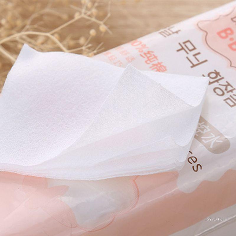 [Hàng mới về] Túi 500 miếng bông tẩy trang vải không dệt mỏng tẩy sơn móng tay tiện dụng