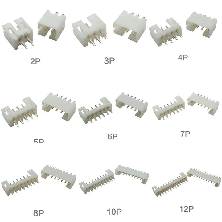 Header 2P XH2.54-2P Loại Đực Thẳng