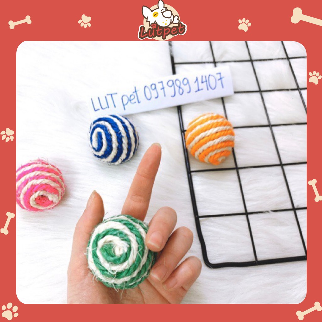 [Mã 11FMCGSALE1 giảm 10% đơn 250K] Bóng mài móng cào móng cho mèo đồ chơi phụ kiện chó mèo