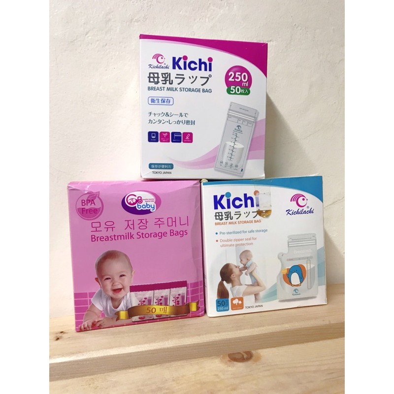 Túi Trữ Sữa Kichi - GB baby. 50 túi 1 hộp