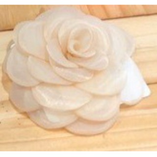 Hoa trà lụa cài áo , cài váy trơn cao cấp