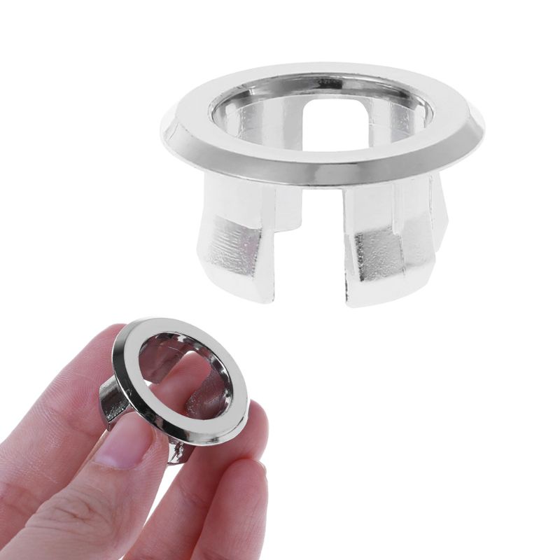 Nắp đậy lỗ thoát nước chống tràn cho bồn rửa mặt hình tròn mạ crom cho nhà tắm