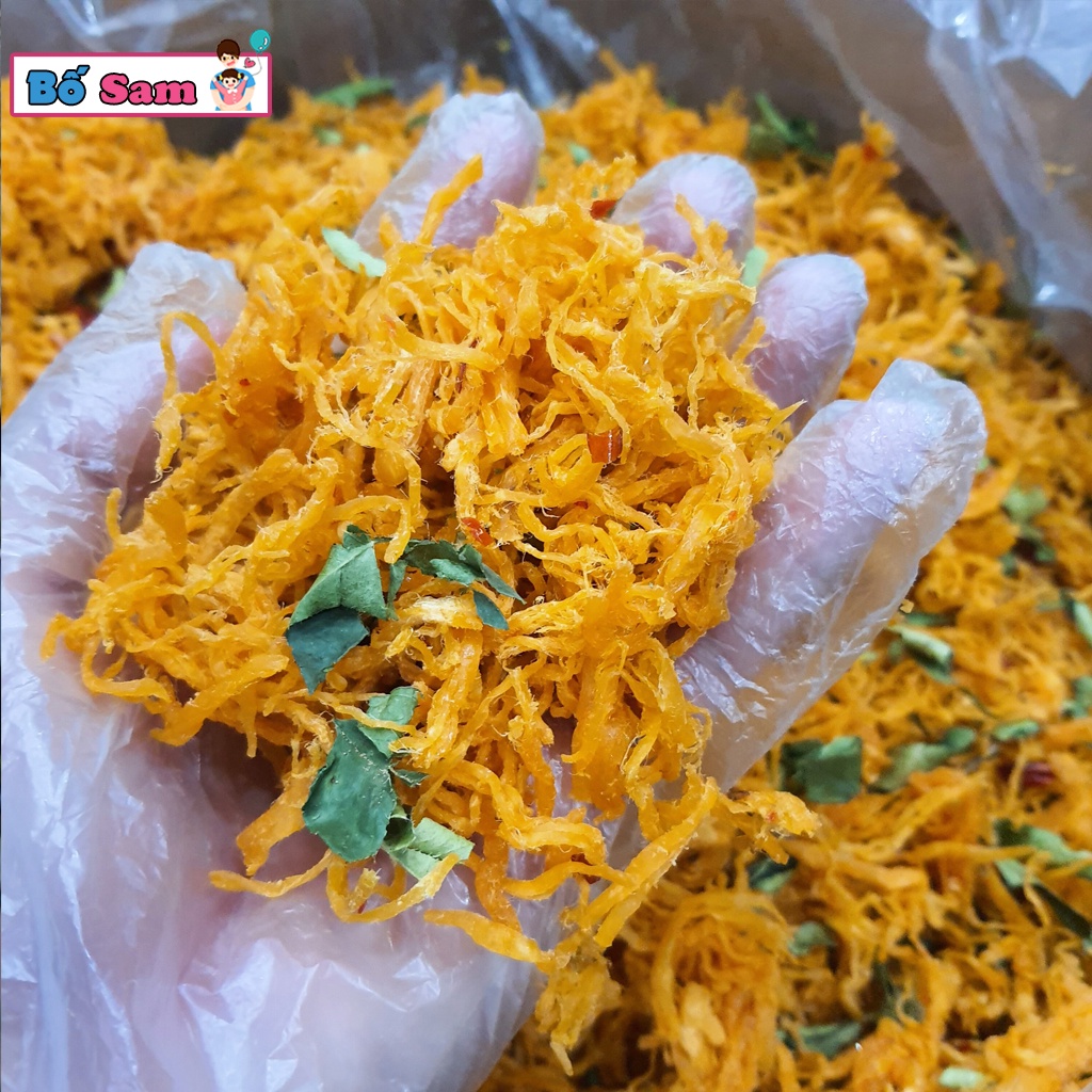 300g Gà khô lá chanh chuẩn loại 1 đồ ăn vặt ngon giòn đậm vị đồ ăn vặt Shop Bố Sam